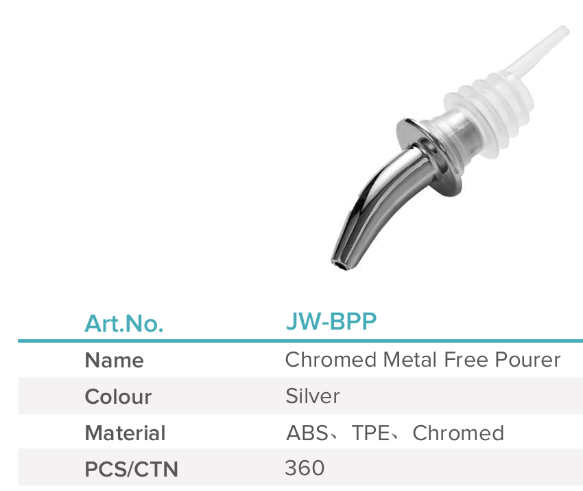 Jiwins BPP Chromed Metal Free Pourer 2
