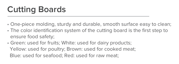 Jiwins CB60402 Cutting Board, Blue, 600x400x20mm 1