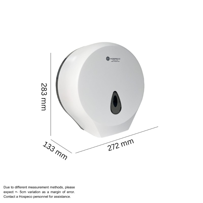Plastic Jumbo Roll Tissue Dispenser - JRT Dispenser White - 8