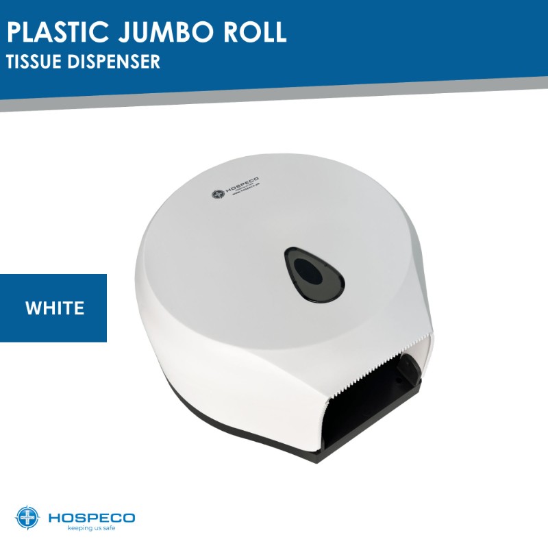 Plastic Jumbo Roll Tissue Dispenser - JRT Dispenser White - 9