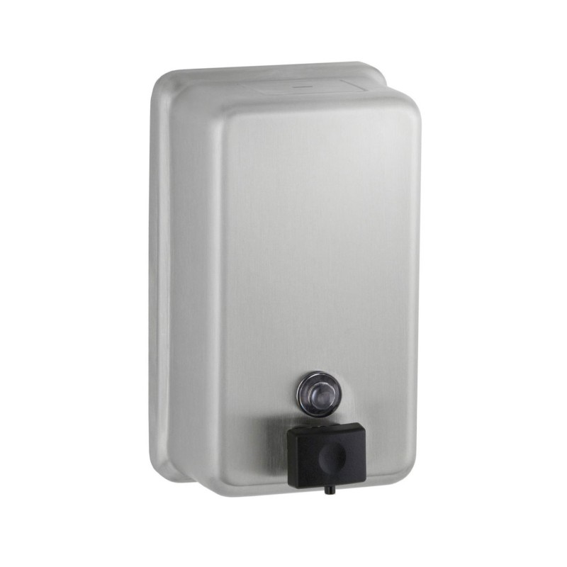 Stainless Steel Manual Liquid Soap Dispenser 800 ml (Vertical) - 1