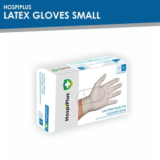 HospiPlus Latex Gloves, Small