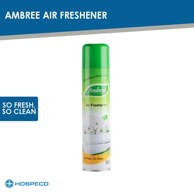 Ambree Air Freshener So Fresh So Clean 300 ml | Odor Counteractant | Aroma Fragrance | HOSPECO