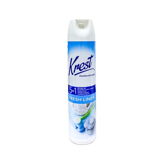 Krest Fresh Linen Disinfectant Spray 600 grams | HOSPECO