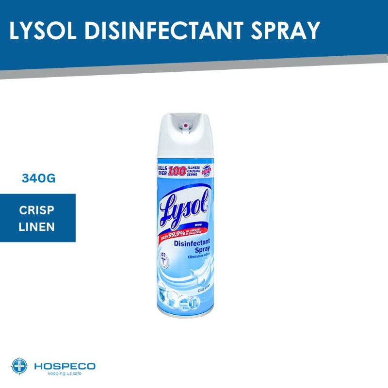 Lysol Disinfectant Spray Crisp Linen 340 grams - 4
