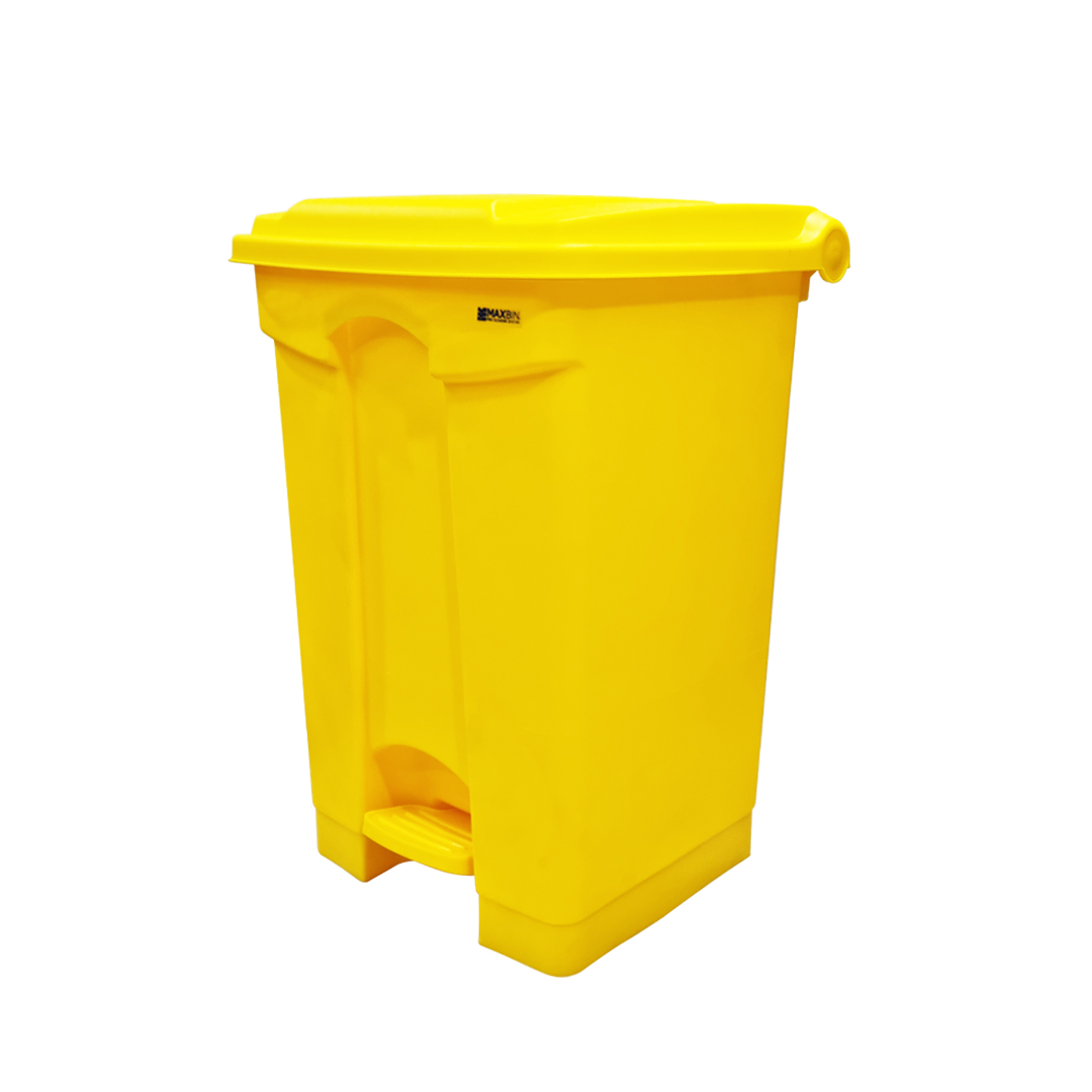 Maxbin-45L-Heavy-Duty-trash-bin-yellow-angle-1