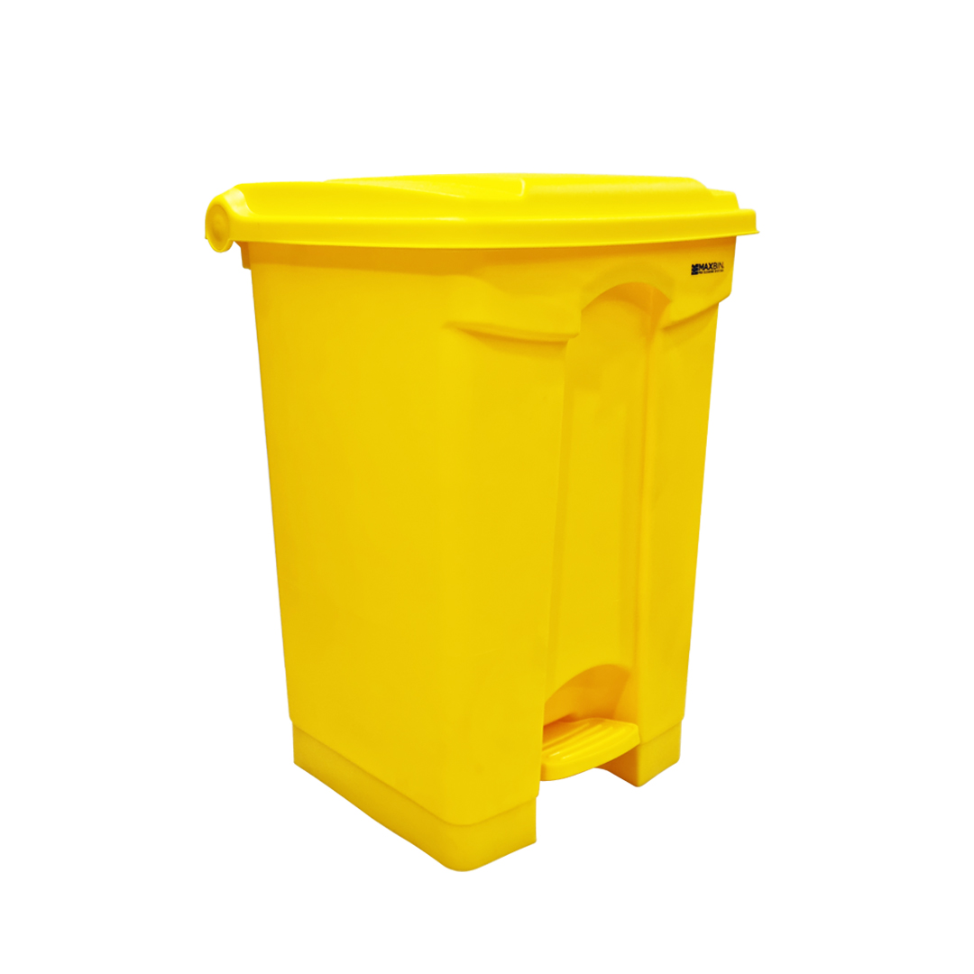 Maxbin-45L-Heavy-Duty-trash-bin-yellow-angle-2
