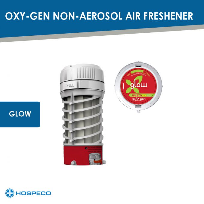 Oxy-Gen Non Aerosol Air Freshener Refill Glow | Odor Counteractant | Aroma Diffuser | HOSPECO