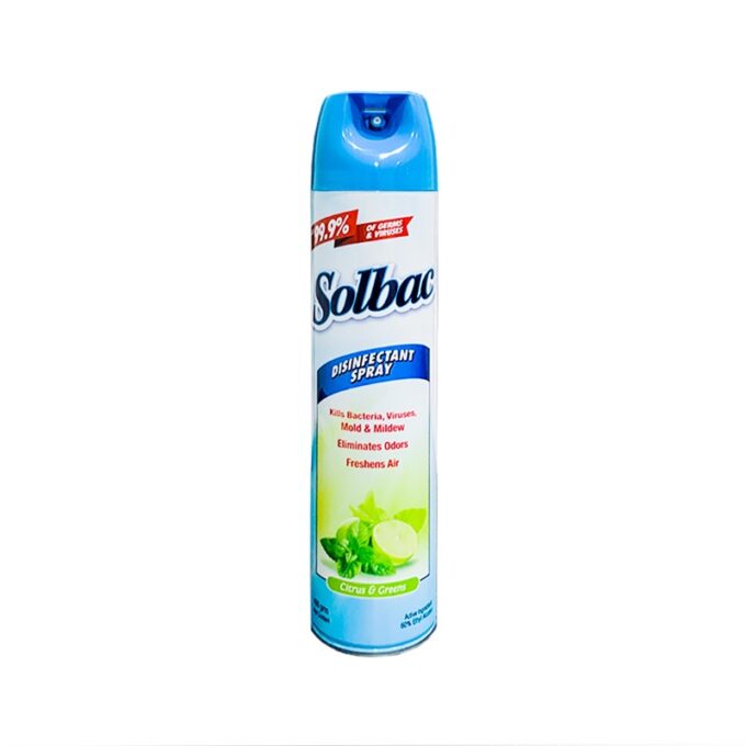 Solbac Citrus & Greens Disinfectant Spray 400 grams | HOSPECO