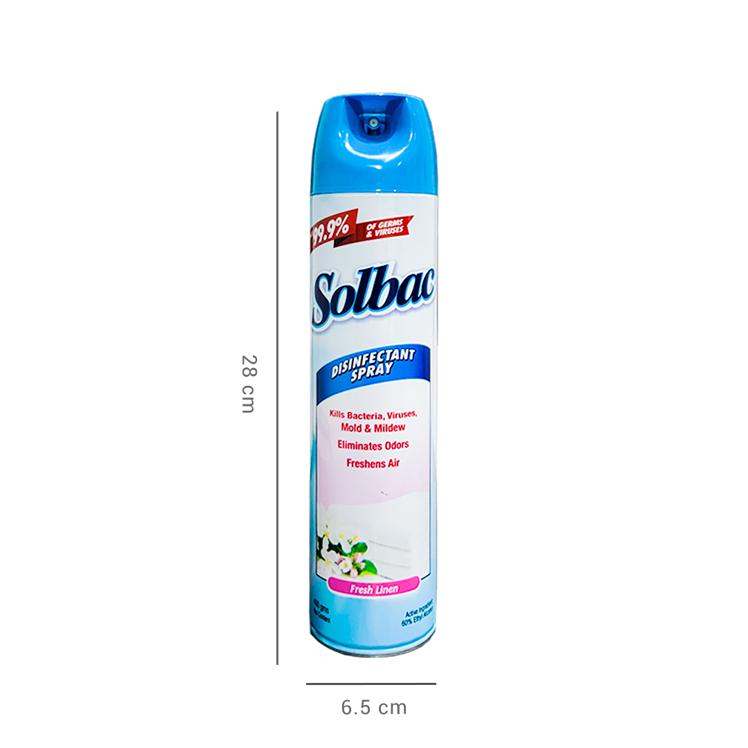 Solbac Fresh Linen Disinfectant Spray 400 grams - 3