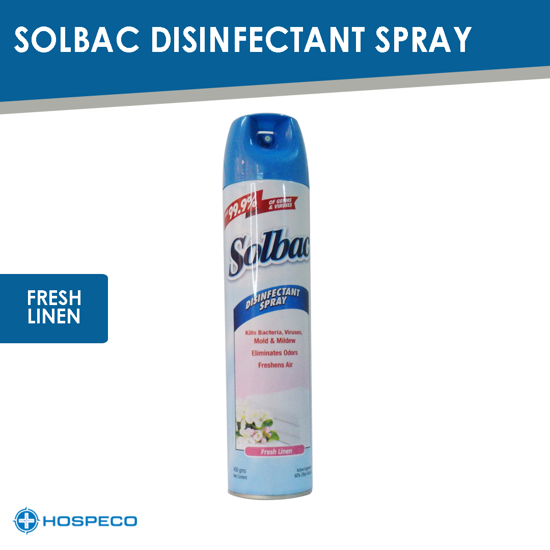 Solbac Fresh Linen Disinfectant Spray 400 grams - 4
