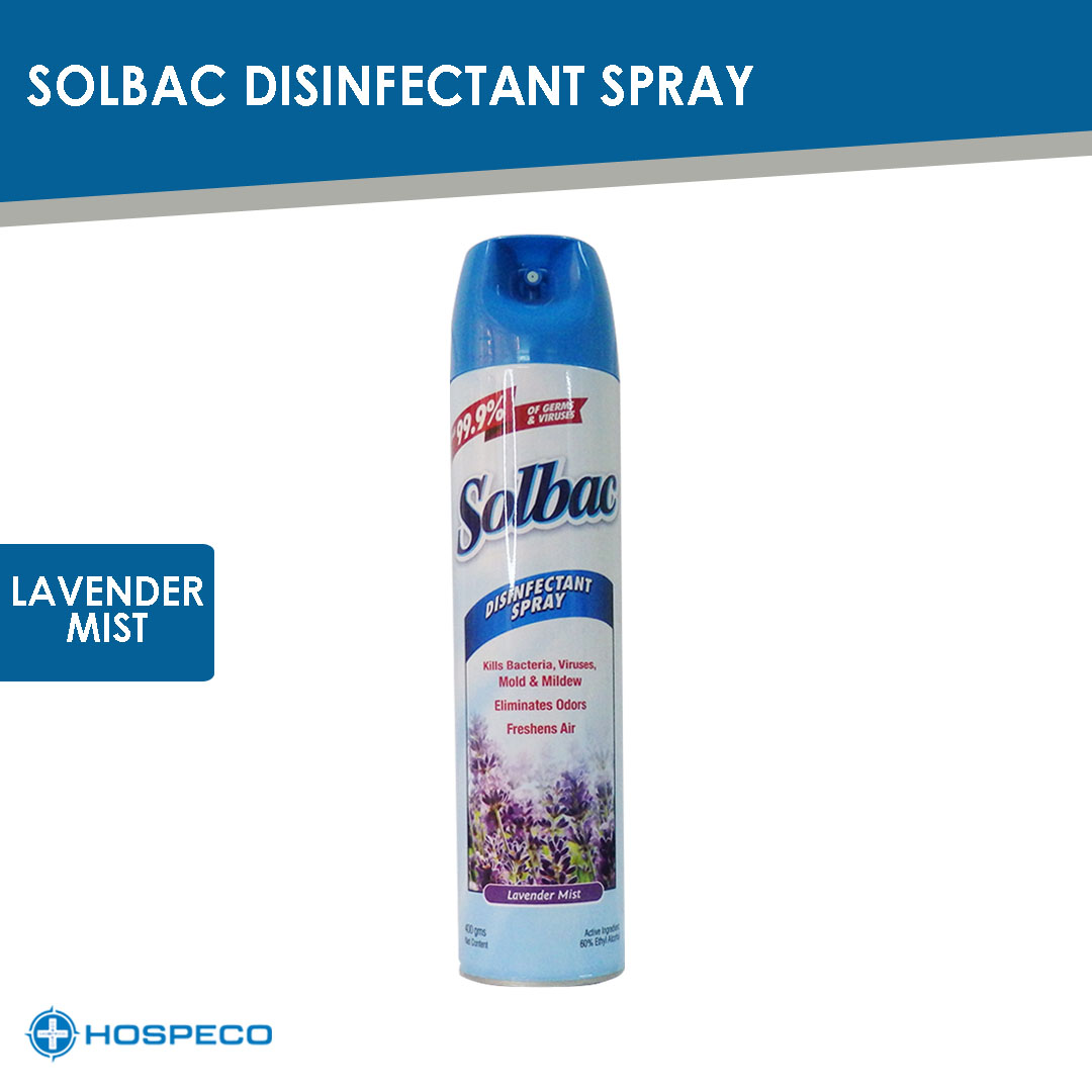 Solbac Lavender Mist Disinfectant Spray 400 g 71005