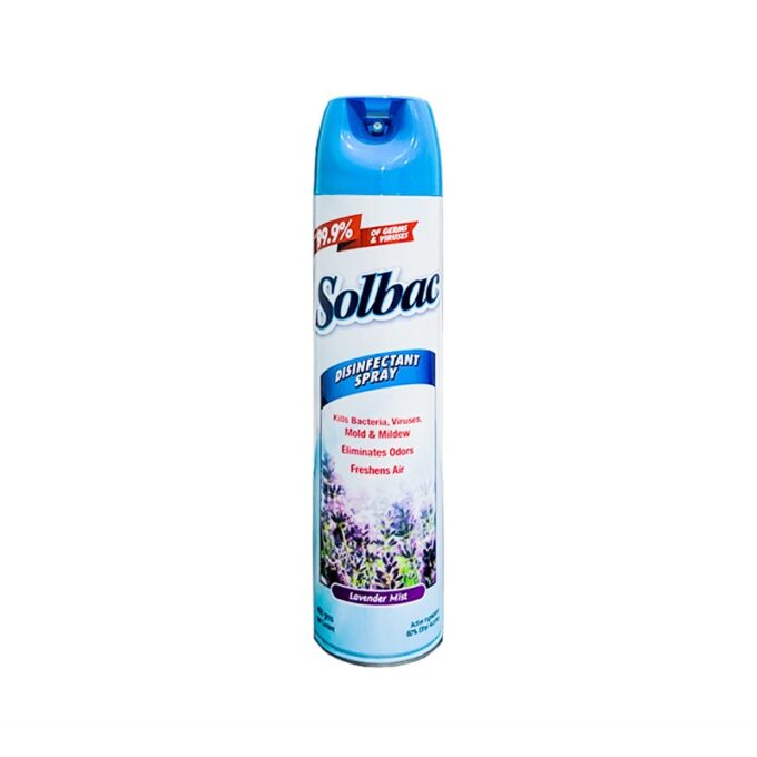 Solbac Lavender Mist Disinfectant Spray 400 grams | HOSPECO