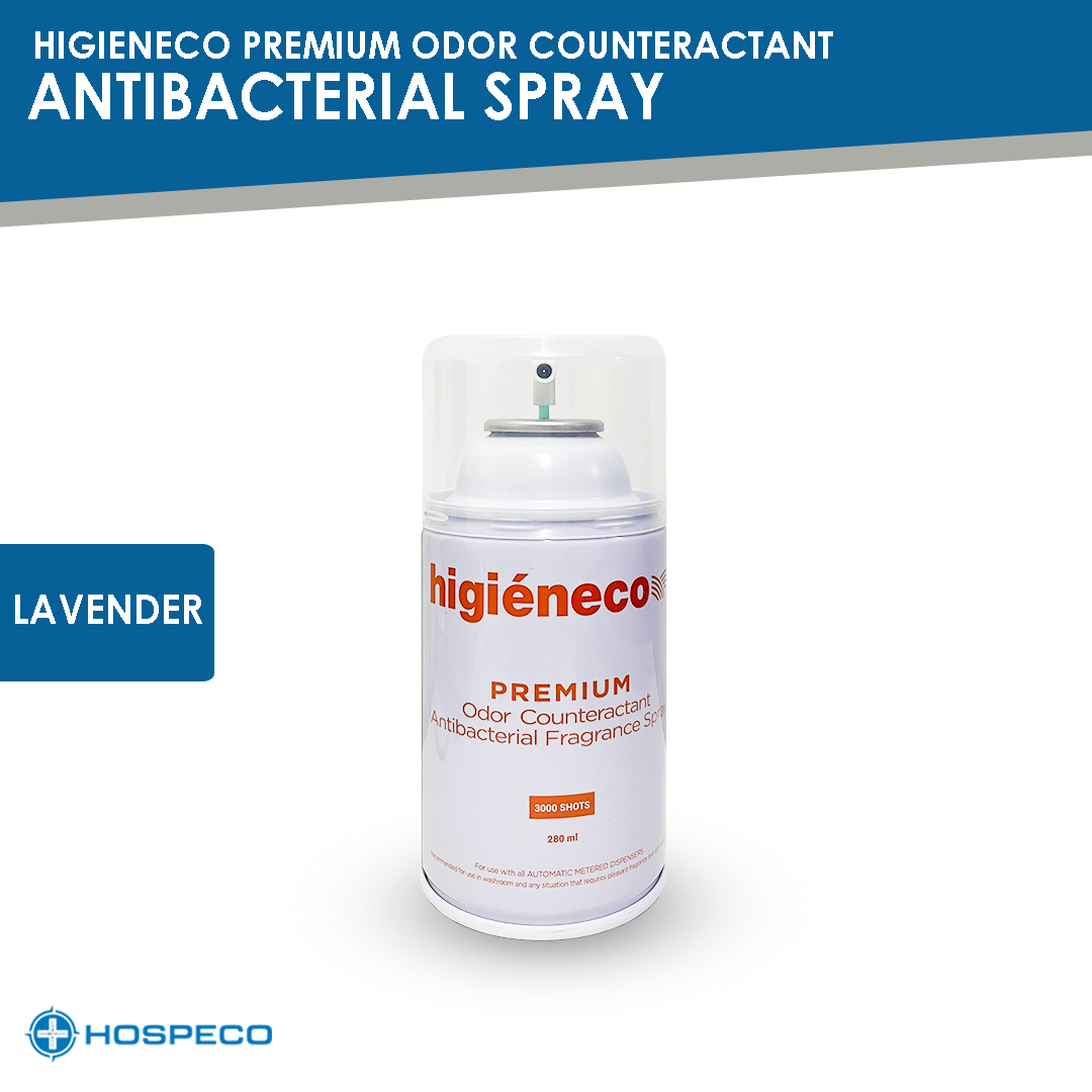 Higieneco Premium Odor Counteractant Antibacterial Spray Lavender