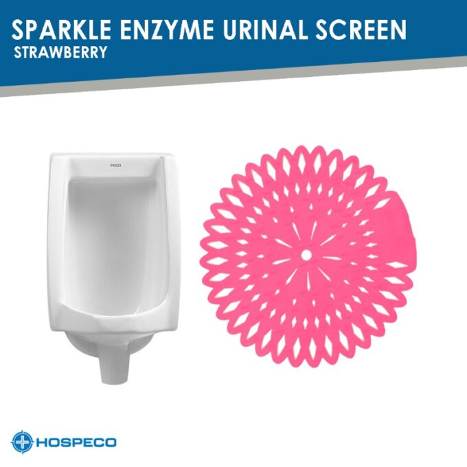 Sparkle Enzyme Urinal Screen Strawberry (Pink)