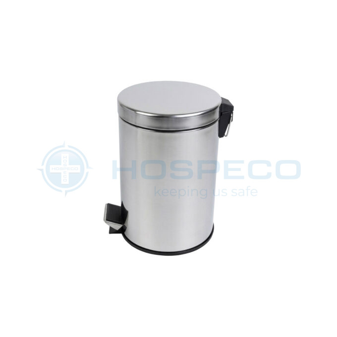 5L Stainless Steel Cylindrical Step Bin