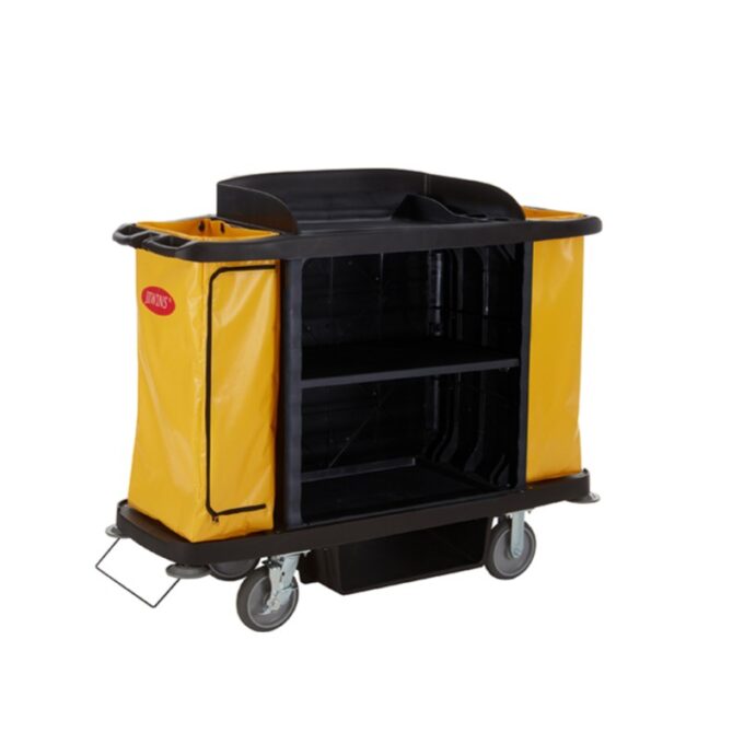 Jiwins JW-HCC1 Standard Housekeeping Cart, Black