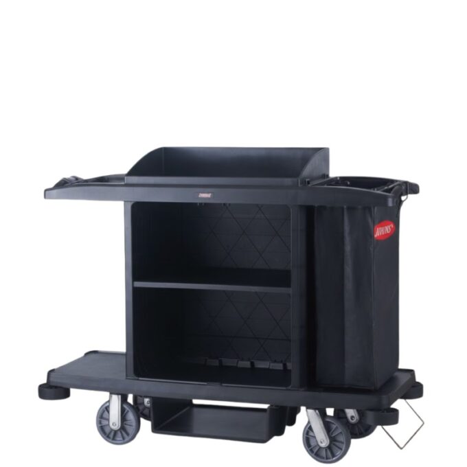 Jiwins JW-HCC1 Standard Housekeeping Cart, Black