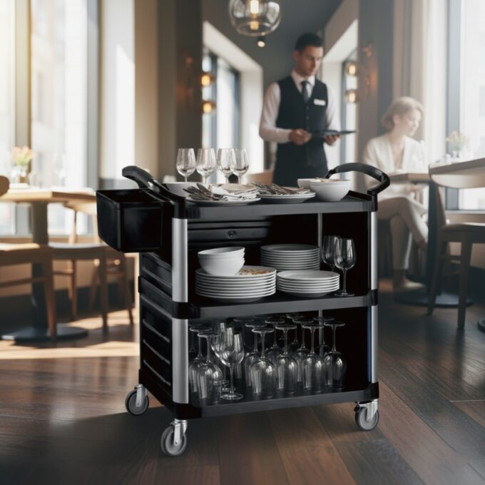 Jiwins JW-SED Multiduty Service Cart with Panel