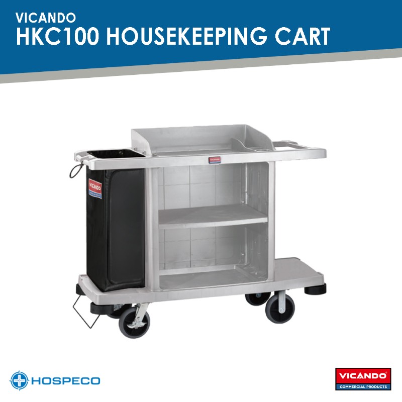 Vicando HKC100 Standard Housekeeping Cart - 3