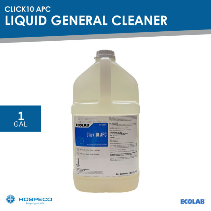 Ecolab Click10 Liquid General Cleaner 1 Gallon | HOSPECO