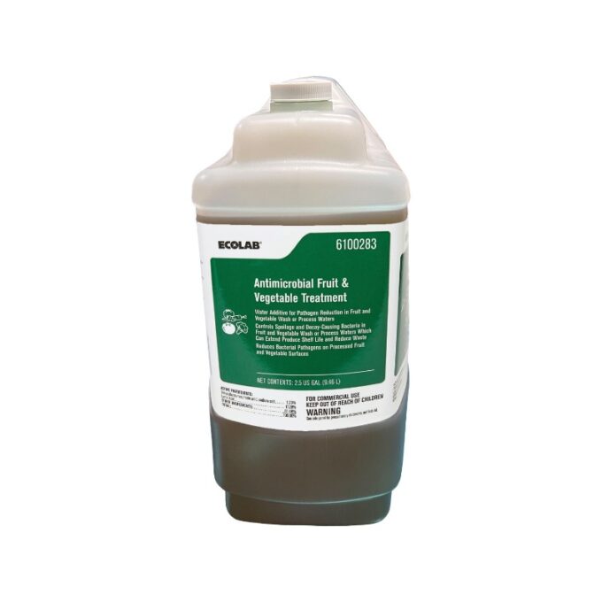 Ecolab Antimicrobial Fruit & Vegetable Treatment 2.5 Gallons | HOSPECO