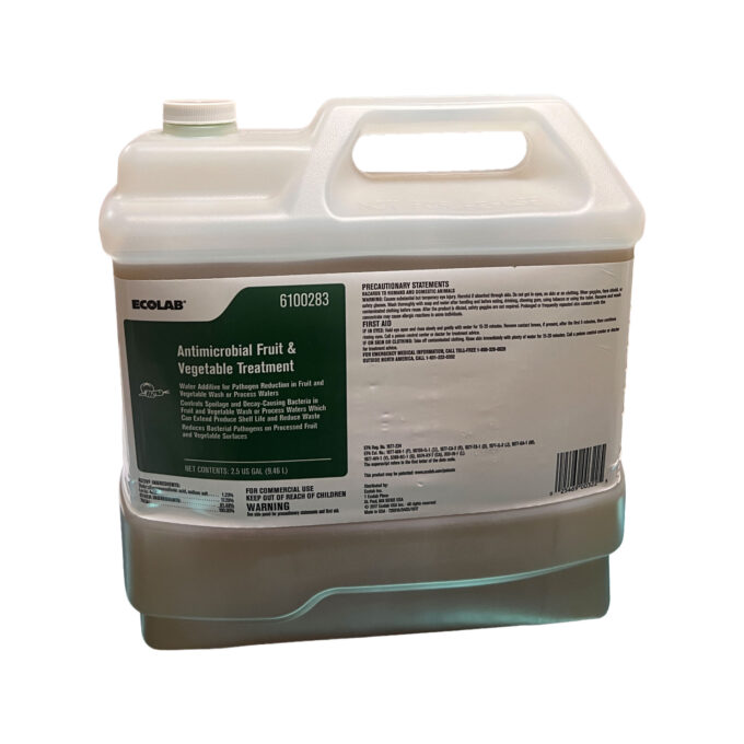 Ecolab Antimicrobial Fruit & Vegetable Treatment 2.5 Gallons | HOSPECO