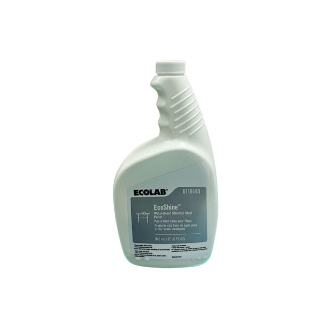 Ecolab EcoShine Water-Based Stainless Steel Polish 32 oz | HOSPECO