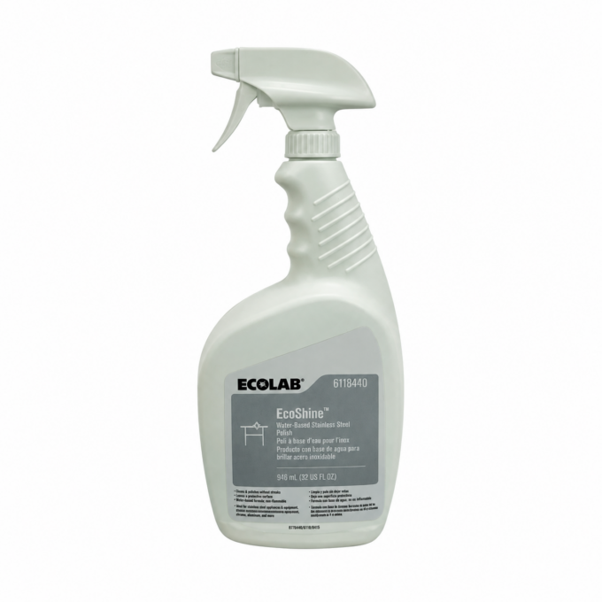 Ecolab EcoShine Water-Based Stainless Steel Polish 32 oz | HOSPECO