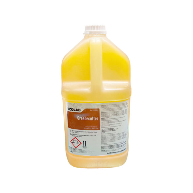 Ecolab Greasecutter Oven / Grill Cleaner and Heavy Duty Degreaser 1 Gallon | HOSPECO