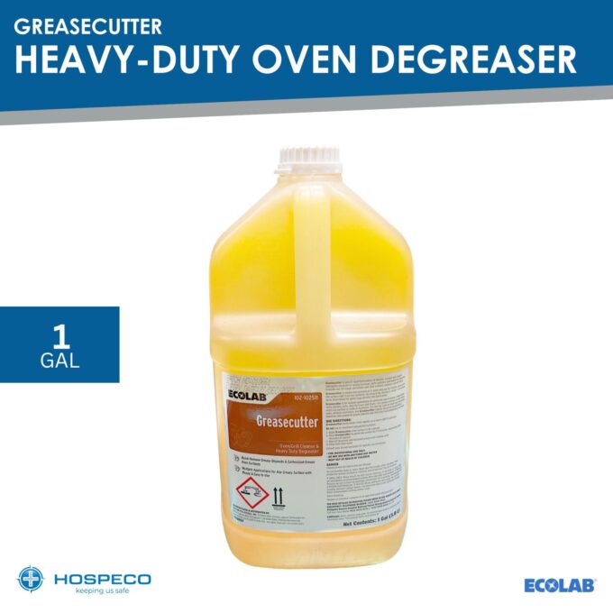Ecolab Greasecutter Oven / Grill Cleaner and Heavy Duty Degreaser 1 Gallon | HOSPECO