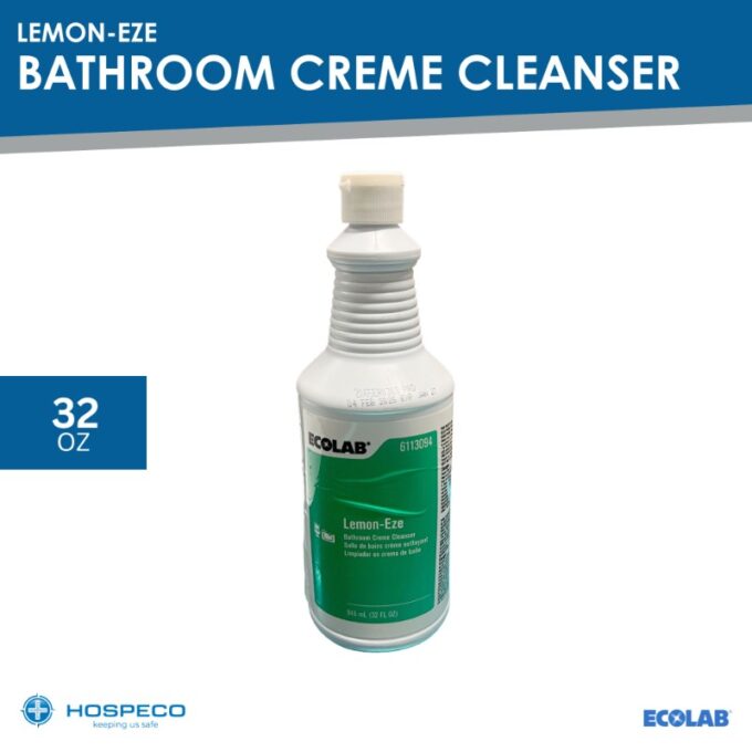 Ecolab Lemon-Eze Bathroom Crème Cleanser 32 oz | HOSPECO