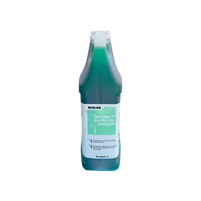 Ecolab Oasis Compac 50 Ocean Wave Odor Counteractant 2 Liters | HOSPECO