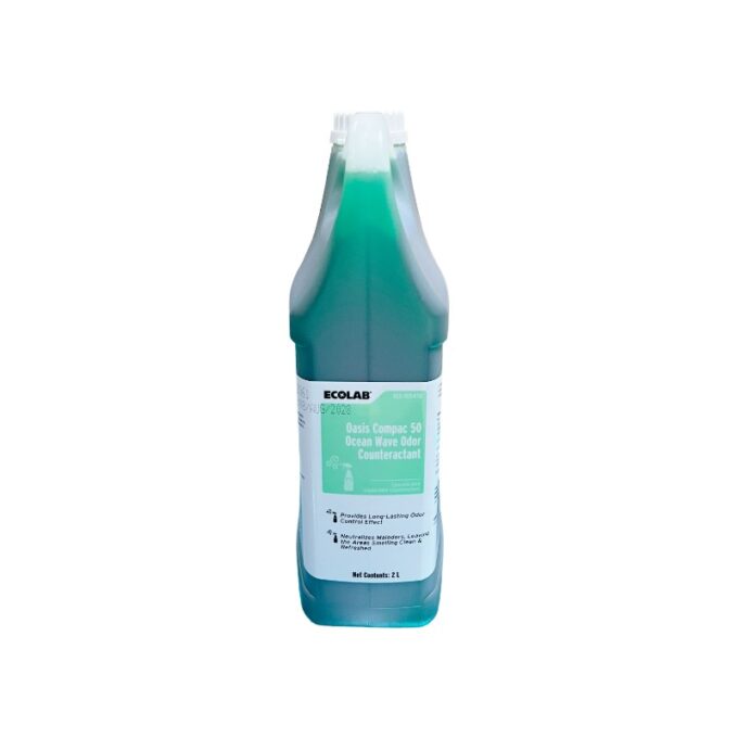 Ecolab Oasis Compac 50 Ocean Wave Odor Counteractant 2 Liters | HOSPECO