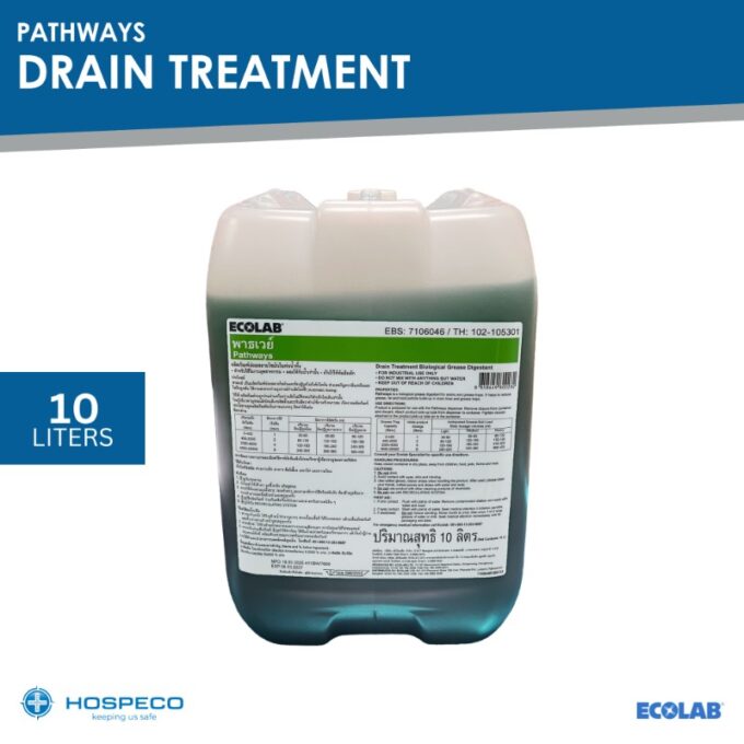 Ecolab Pathways Drain Treatment 10 Liters | HOSPECO