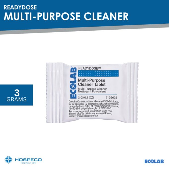 Ecolab ReadyDose Multi-Purpose Cleaner 3g | HOSPECO