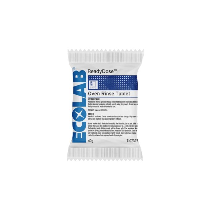 Ecolab ReadyDose Oven Rinse Tablet 40g | HOSPECO