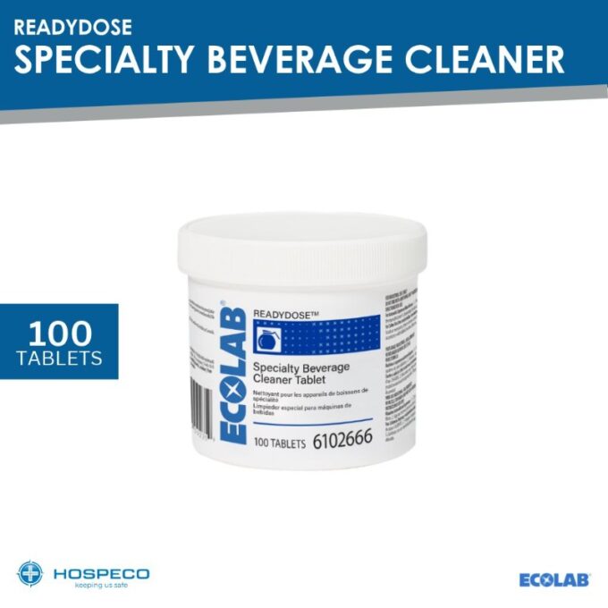 Ecolab ReadyDose Specialty Beverage Cleaner 3g – 100 tablets | HOSPECO