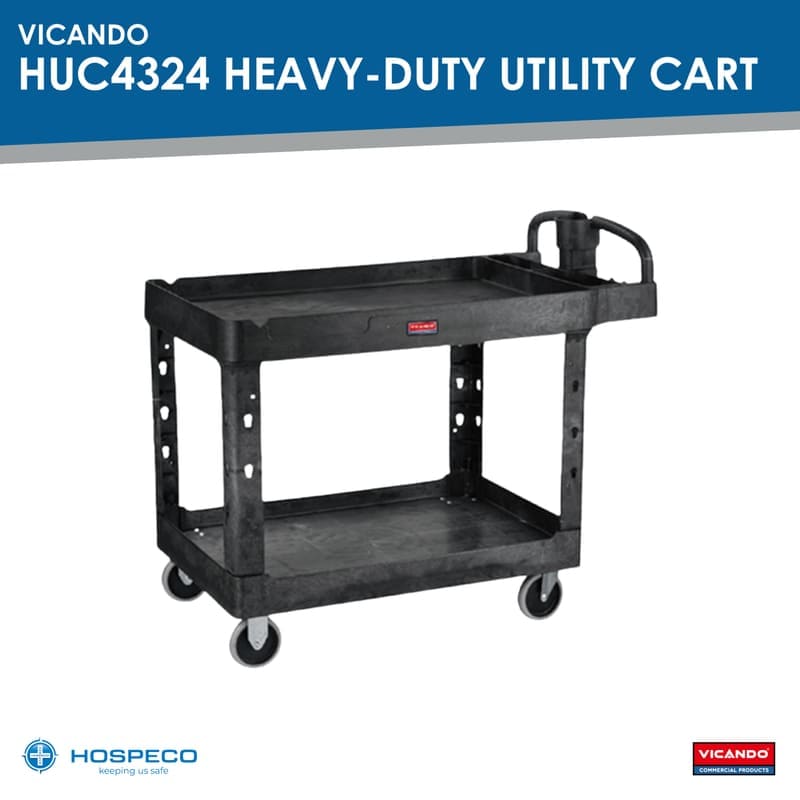 Vicando-HUC4324-Heavy-duty Utility Cart with Handle - 4