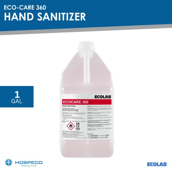 Ecolab Ecocare 360 Hand Sanitizer 1 Gallon | HOSPECO