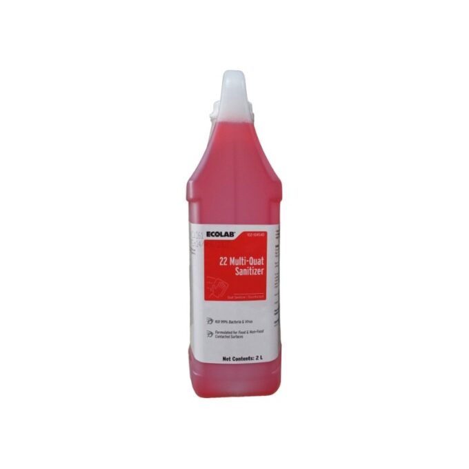 Ecolab Oasis Compac 22 Multi-Quat Sanitizer Concentrated Quaternary Sanitizer 2 Liters | HOSPECO