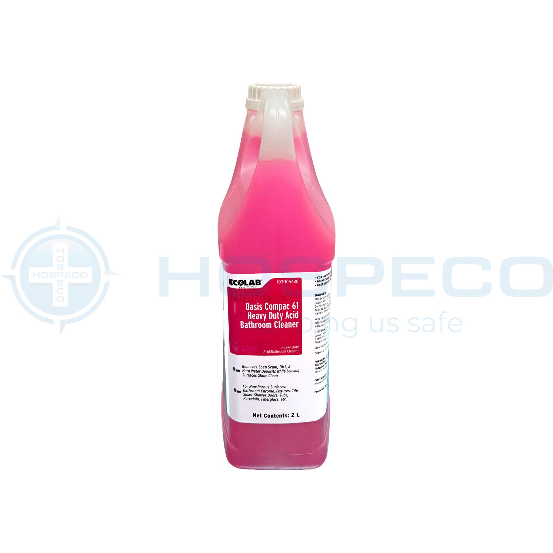 Ecolab Oasis Compac 61 Heavy Duty Acid Bathroom Cleaner - 1