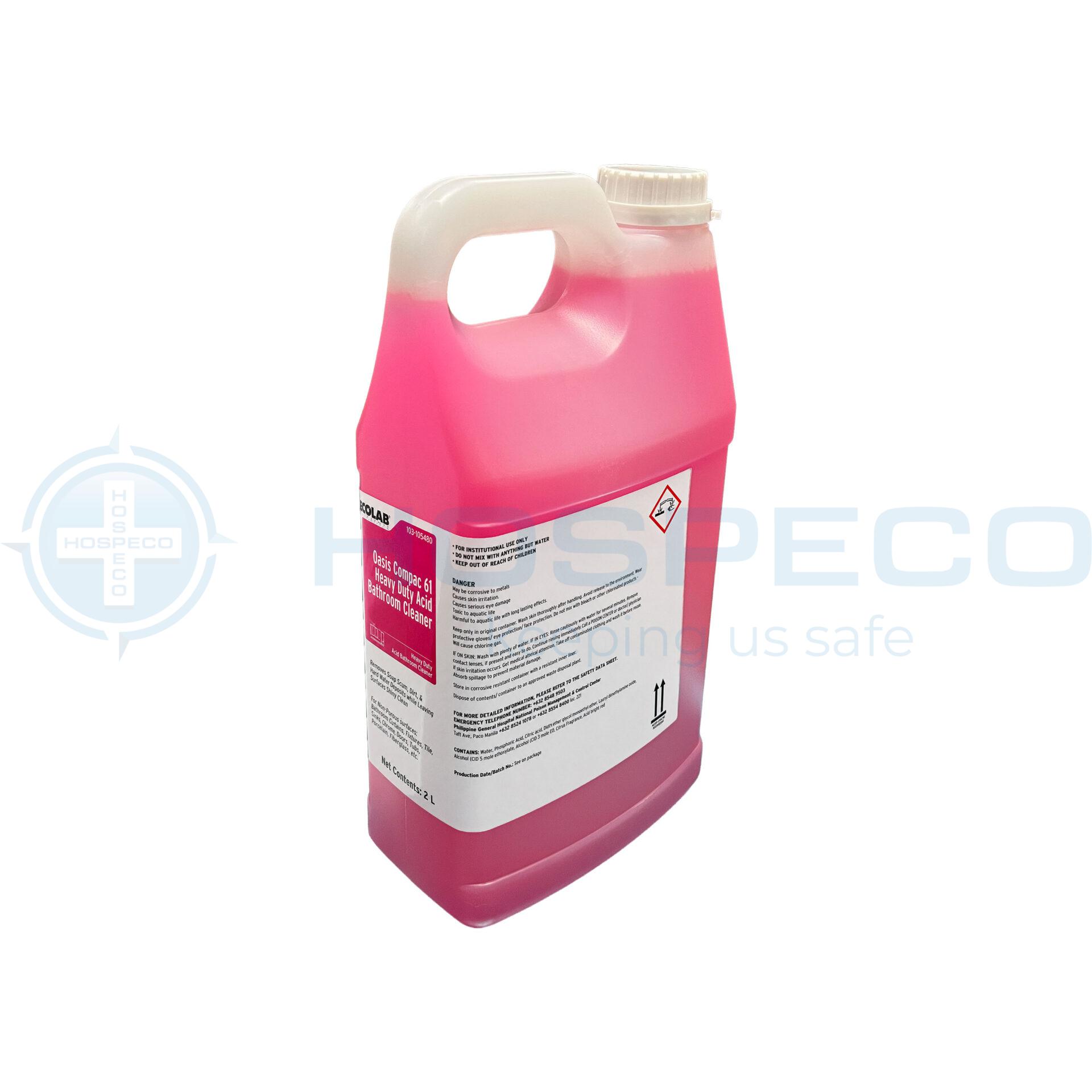 Ecolab Oasis Compac 61 Heavy Duty Acid Bathroom Cleaner - 2
