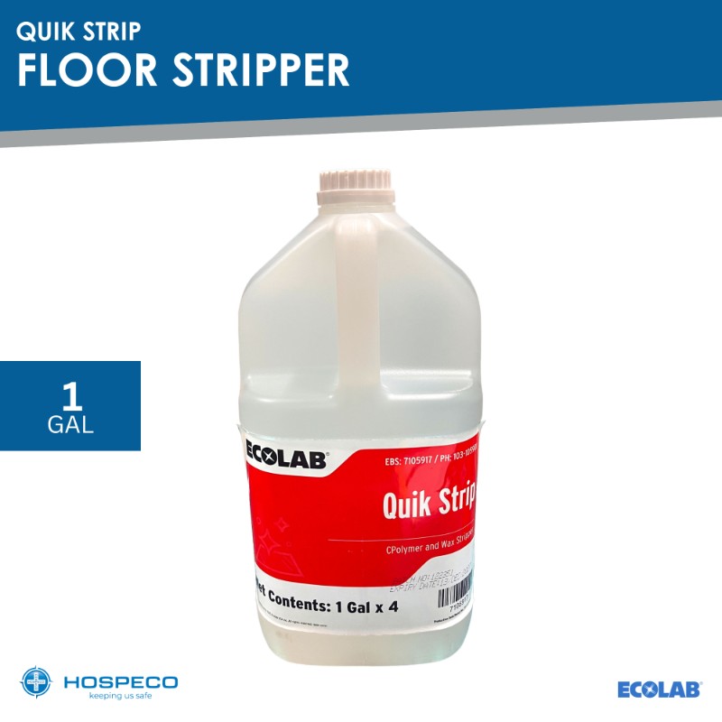 Ecolab Quik Strip Polymer and Wax Stripper 1 Gallon - 4