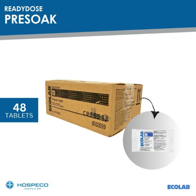 Ecolab ReadyDose Presoak 25g – 48 tablets | HOSPECO
