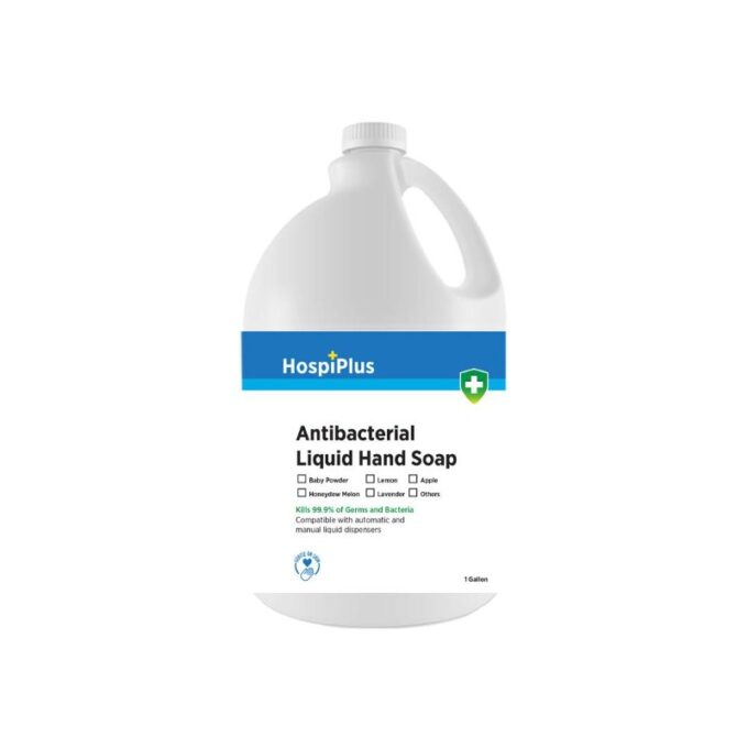 HospiPlus Antibacterial Liquid Hand Soap Unscented Gallon