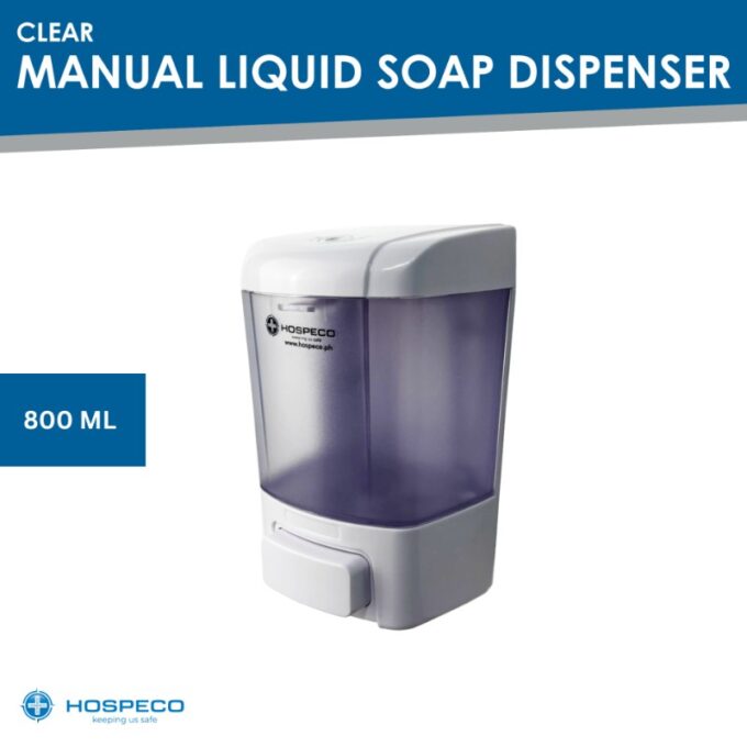 Clear Manual Liquid Soap Dispenser 800 ml