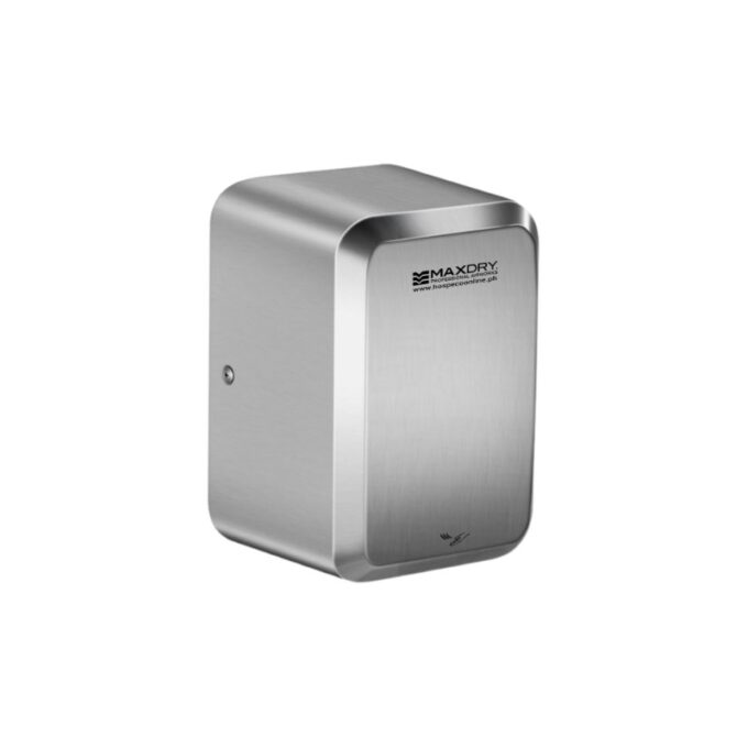 MaxDry Compact Stainless Steel Hand Dryer with HEPA Filter, Brushless Motor