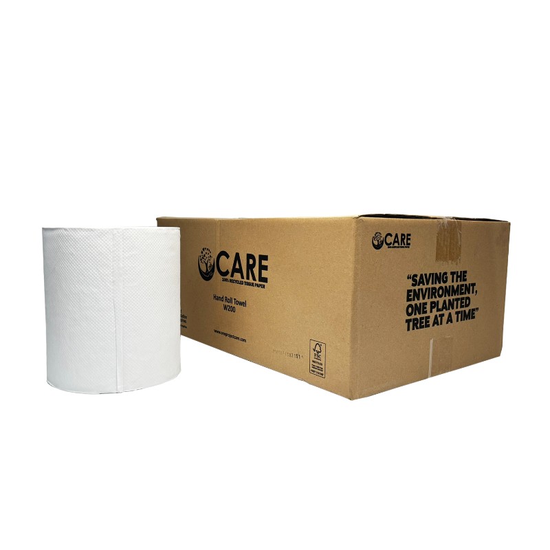 One Project CARE Hand Roll Towel White, 6 Rolls - 1