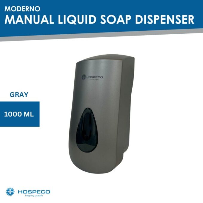 Moderno Manual Liquid Soap Dispenser 1000 ml Gray